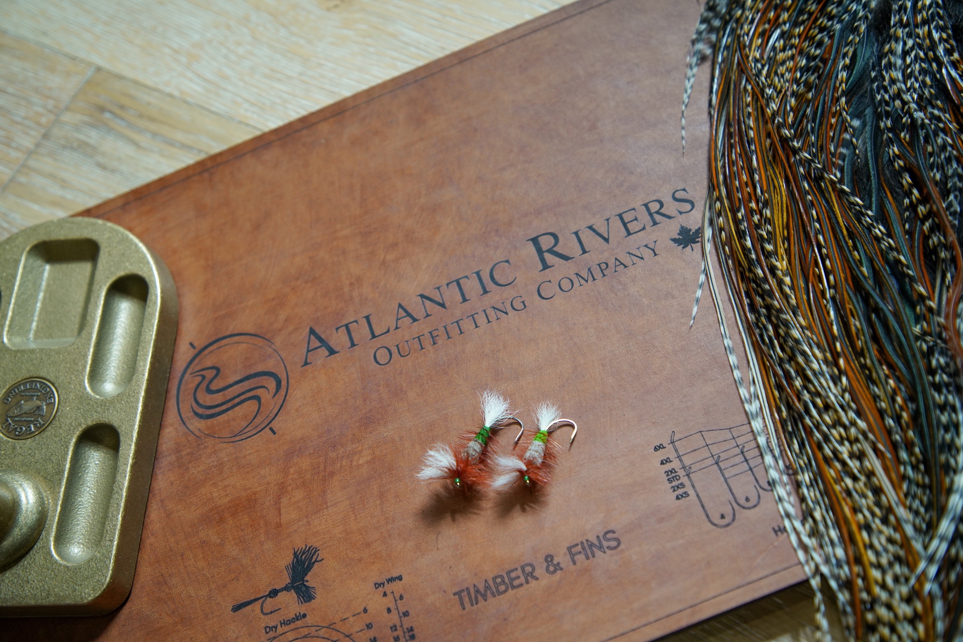 Timber & Fins x AROC Fly Tying mat - Atlantic Rivers Outfitting Company