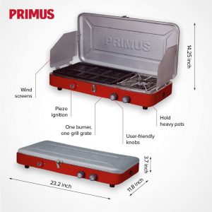 PRIMUS PROFILE DUAL PROPANE STOVE & GRILL